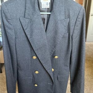 Talbots Charcoal Wool Blazer